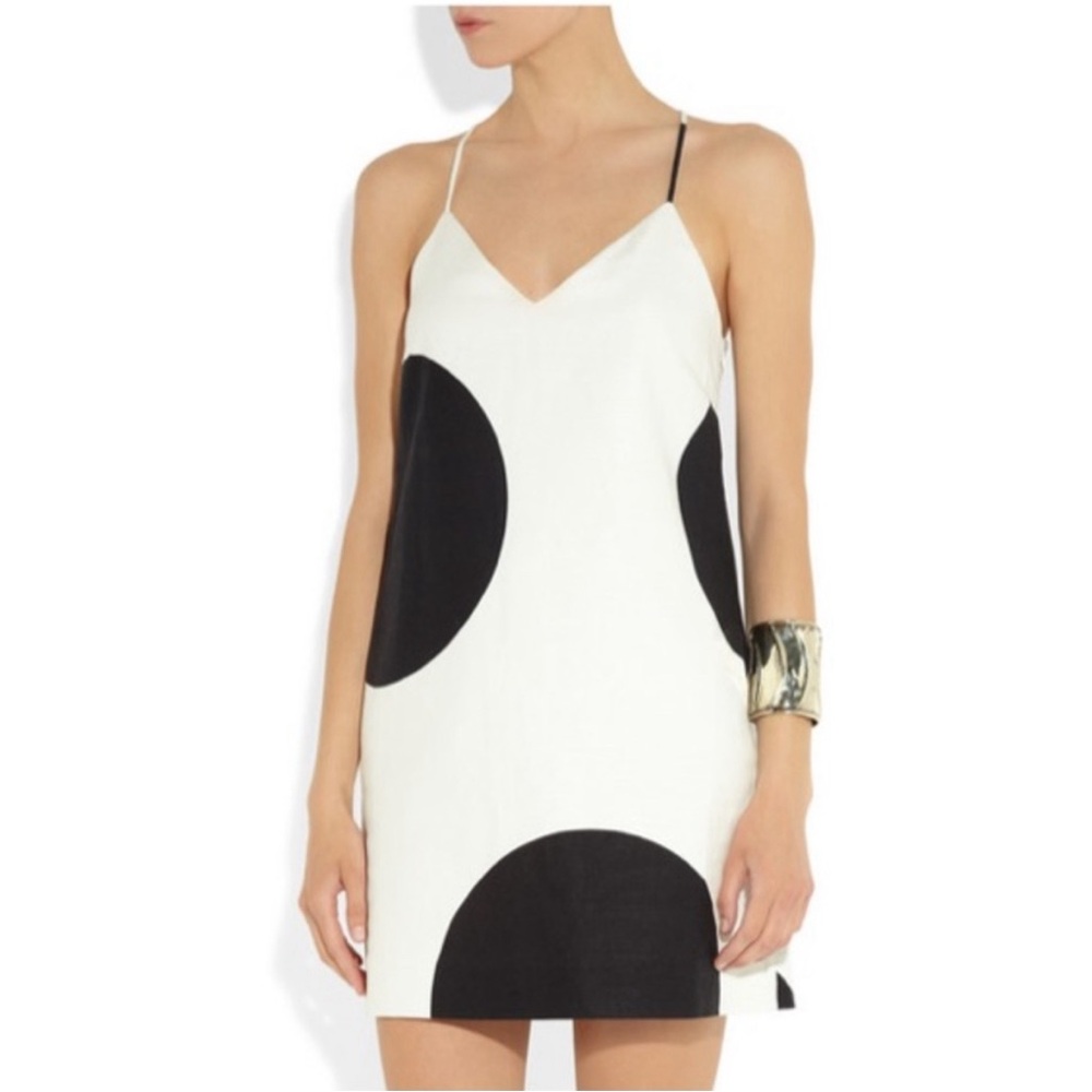 J Crew Linen Polka Dot Dress